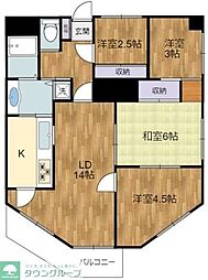 神代バタニカルガーデンズマンション 4LDKの間取図画像