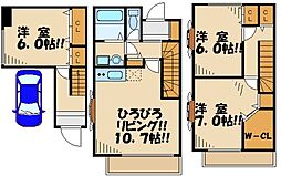 エーデルハイム 3LDKの間取図画像