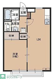 アイルリッチ 1LDKの間取図画像