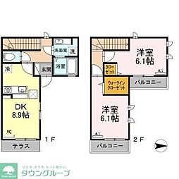 アヴァンセ 2DKの間取図画像