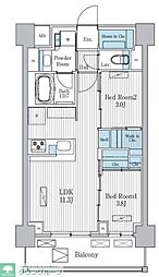 Terra蚕糸の森 2LDKの間取図画像