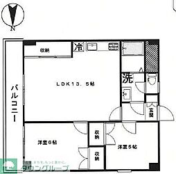 グランド・メゾン・サカエ 3DKの間取図画像