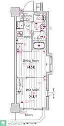 ガーラ・グランディ調布 1DKの間取図画像