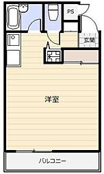 グレンドーラ ワンルームの間取図画像
