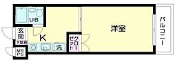 日神パレス田無 1Kの間取図画像