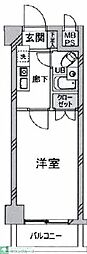 日神パレステージ三鷹 1Kの間取図画像