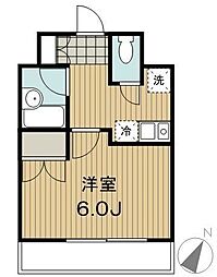 ベルステージ恵比寿 1Kの間取図画像