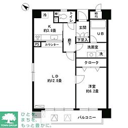 アステリオン松濤 1LDKの間取図画像