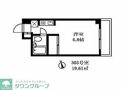 シーダーズフォレスト 1Kの間取図画像