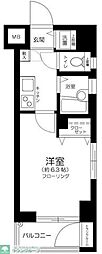 ラ・ピアッツァ麻布十番 1Kの間取図画像
