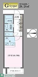 アルティザ池尻 ワンルームの間取図画像