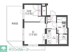 AudiiNakameguro 1LDKの間取図画像