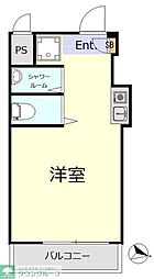 トップ恵比寿 ワンルームの間取図画像