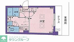 菱和パレス渋谷本町 1Kの間取図画像