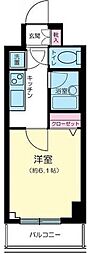 パレステュディオ渋谷ウエスト 1Kの間取図画像