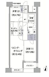 アビティ目黒 1SLDKの間取図画像