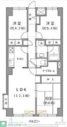 ワコーレ三軒茶屋 3LDKの間取図画像