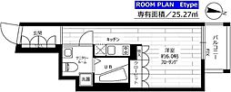 グランドコンシェルジュ都立大学 ワンルームの間取図画像
