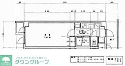 コリーヌ恵比寿 1Kの間取図画像