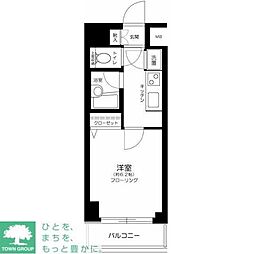 パレステュディオ渋谷ウエスト 1Kの間取図画像