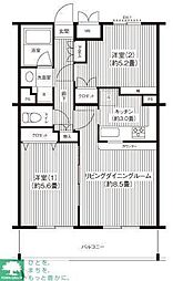 ステラメゾン下北沢 2LDKの間取図画像