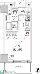 パークハビオ渋谷本町レジデンス 1Kの間取図画像