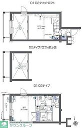 ZOOM六本木 1Kの間取図画像