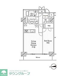 JPnoie恵比寿西 1LDKの間取図画像