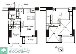 プレミアブラン代々木公園 1LDKの間取図画像