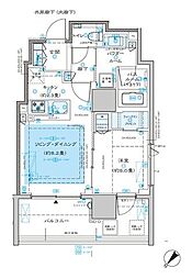 ディームス渋谷本町 1LDKの間取図画像