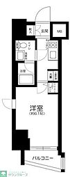 ZOOM恵比寿 1Kの間取図画像