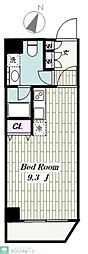 セレッソN ワンルームの間取図画像