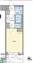 メイクスデザイン新宿 1Kの間取図画像