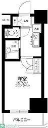 ヴェローナメグロ 1Kの間取図画像