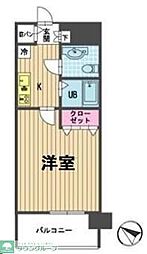 メゾン・ド・ヴィレ渋谷 1Kの間取図画像