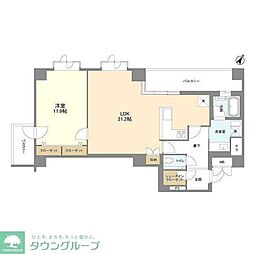 ステラメゾン碑文谷 1LDKの間取図画像