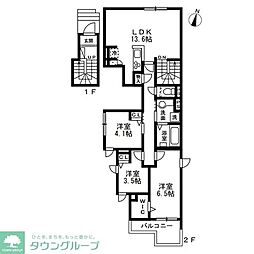 City bright SHIBUYA 3LDKの間取図画像