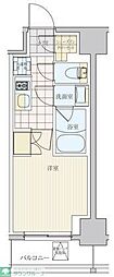 リビオメゾン戸越銀座 1Kの間取図画像