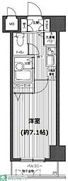 ガラ・ステージ麻布十番 1Kの間取図画像