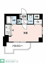 菱和パレス世田谷桜新町 ワンルームの間取図画像