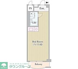 パークグレース新宿 ワンルームの間取図画像