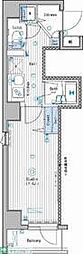 ガーラ・ステーション新宿牛込柳町 1Kの間取図画像