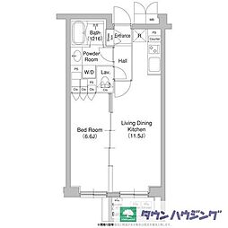 コンフォリア原宿 1LDKの間取図画像