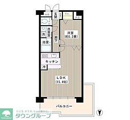 コアシティ中野坂上 1LDKの間取図画像