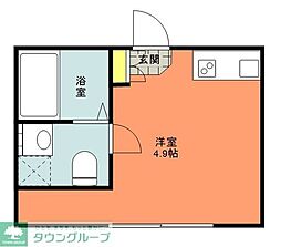 EXCREA1 ワンルームの間取図画像