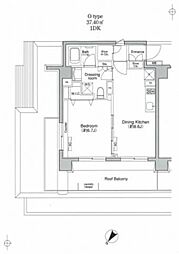 プラウドフラット荻窪2 1SDKの間取図画像