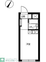 スカイコート高円寺 ワンルームの間取図画像