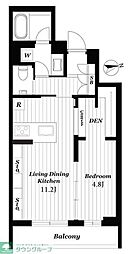 風香東新宿 1LDKの間取図画像