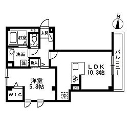 江東区大島7丁目マンション 1LDKの間取図画像