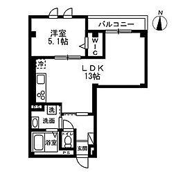 江東区大島7丁目マンション 1LDKの間取図画像